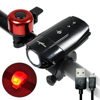 Longer Road USB Rechargeable Bike Light Waterproof Bicycle Headlight - B01N241K3R