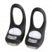 Pack of 2 LED Bicycle Light Head Front Rear Wheel Safety Bike Light Lamp Black - B00MRX04AO