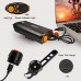 USB Rechargeable Bike Light Set  Super Bright Front Headlight and Free Rear LED Bicycle Light  4400mAh lithium battery  3 Light Mode Options  Water Resistant IP-65(2 USB cables and Brackets Included) - B0783MNWDV
