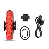 oldeagle Waterproof COB High Brightness USB Rechargeable Bicycle Bike Front/Rear Tail Light Lamp - B07CG4CLBX