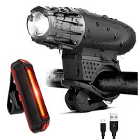 Daeou Bicycle Lights Bicycle Front lamp USB Charge Front Light taillight Set Mountain car USB Charge COB taillight 1053390mm - B07GQV61CK