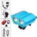 Daeou Bicycle Lights Front lamp Double T6 Strong Light Mountain Road Bike Light Outdoor Night Ride USB - B07GQ5Z7J3