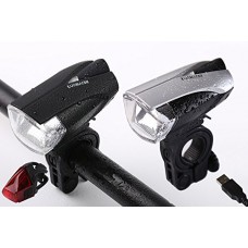 LURHACHI HL3171 Germany StVZO Approved Bike Light Set USB Rechargeable Bike Headlight Taillight Combinations CREE LED Bicycle Light Auto Car Reflector Waterproof - B07D99S88M