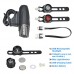 USB Rechargeable Waterproof Bike Light Set Ultra-Bright LED Bicycle Front and Tail Lights for Safe Cycling  1 Headlight  1 Red Taillight & 1 White Taillight  4+3 Lightening Modes Optional - B077GSBSMQ