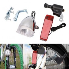 AIxia Bike light set Motorized Bike Friction Dynamo Generator Head Tail Light With Acessories - B072R2M6BY