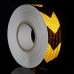 Brightplus 5cm x 50m Safety Warning Tape Reflective Adhesive Sticker For Trucks Trailers Cars RV's Campers Boats and Mailboxes - B075VL2VBS