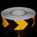 Brightplus 5cm x 50m Safety Warning Tape Reflective Adhesive Sticker For Trucks Trailers Cars RV's Campers Boats and Mailboxes - B075VL2VBS