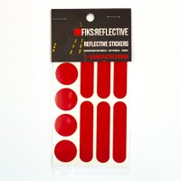 Fiks Classic Reflective Removable Long Lasting Stickers for Helmets  Bicycles  Strollers  Wheelchairs and More - B00HZ6XECS
