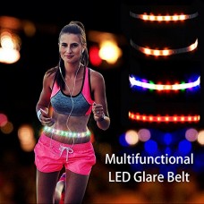 LED Reflective Belt - Wireless Control USB Rechargeable - High Visibility Gear for Running  Walking & Cycling - Fits Women  Men & Kids - Fully Adjustable & Lightweight - Safer Than a Reflective Vest - B079225Y2J