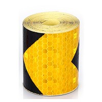 LKXHarleya 3M High Intensity Reflective Tape Honeycomb Conspicuity Self-adhesive Safety Warning Tape for Vehicles Bike Car Trailers Motorcycle Wheels Rims Helmets - B07FYG12QX