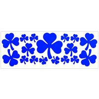 LiteMark Reflective Assorted Shamrock Sticker Decals for Helmets  Bicycles  Strollers  Wheelchairs and More - B072J356KK