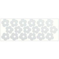 LiteMark Reflective Flower Sticker Decals for Helmets  Bicycles  Strollers  Wheelchairs and More - Pack of 18 - B01N07TFQC