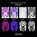 Reflective Decals Heart and Wings Set - Winged Heart Safety Sticker Kit - Tribal Tattoo Reflector Stickers - Seward Street Studios - B0749QRS64