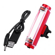 T-best Aluminum Alloy USB Rechargeable COB Cycling Bike Bicycle Warning Tail Light - B07FYH43N2