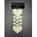White Reflective Safety Heart decal collection great for helmets  bikes  motorcycles  cars  trucks  strollers - B071JGY9YC