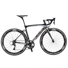 SAVADECK Carbon Road Bike  Warwinds4.0 700C Carbon Fiber Road Bicycle with SHIMANO TIAGRA 20 Speed Derailleur System and Double V Brake - B072J579H9