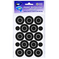 Seward Street Studios Reflective Decals Circles and Dots Set – Dots Safety Sticker Kit – Dot Reflector Stickers - B07883YK5C