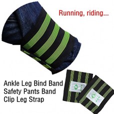 2 Pcs Bike Bicycle Reflective Ankle Leg Bind Wrist Safety Band Pants Clip Strap by Dressffe - B079PK2XLN