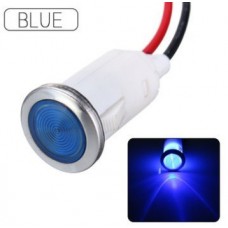 CoCocina 12V 12.5mm LED Indicator Pilot Dash Dashboard Panel Warning Light Lamp 5 color - Blue - B07D4FM2KB
