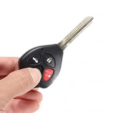 CoCocina 4 Button Remote Key Shell for Toyota Carola Fe 2008-2012 Uncut Blade - B07F712XJD