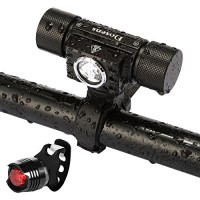 Dosens USB Rechargeable Headlight Bicycle Light Headlamp Bikelight Torch Flashlight  LED headtorch 18650 Battery for Hiking Camping Riding Fishing Hunting - B00UZVJ1E0