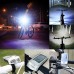 Dressffe Bicycle 4 LED Solar Powered USB Rechargeable Front Light+ Tail Light Lamp Safety - B079NW1XXP