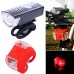 Dressffe USB Rechargeable LED Bike Bicycle Cycling Light Headlihgt Lamp Torch Set - B079DP87MQ