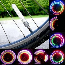 Xinnyuan 2Pcs Cycling Firefly Effect Colorful Car Bike Motorcycle 5LED Flash Neon Lamp Tyre Valve Cap Light Wheel Spoke - B07DLSMB85