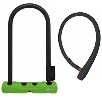 ABUS 410 Ultra Bicycle U-Lock (Green  9") and Lightweight 65cm uGrip Cable Lock Bike Security Kit - B07D3MRR95