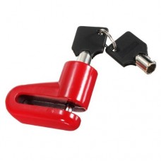 Water & Wood Motorcycle Disk Brake Locks with Keys and Plastic Frame Red - B00KDCZ5A0
