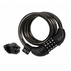 Amazer Bike Cable Lock  4-Feet Bike Lock Basic Self Coiling Resettable Combination Cable Bike Locks with Mounting Bracket  4 Feet x 1/2 Inch - B076V74GSS