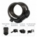 Amazer Bike Cable Lock  4-Feet Bike Lock Basic Self Coiling Resettable Combination Cable Bike Locks with Mounting Bracket  4 Feet x 1/2 Inch - B076V74GSS