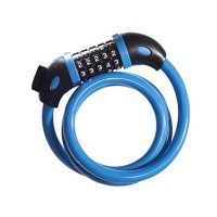 Bicycle Accessories Bicycle Password Lock Cut-proof Battery Car Electric Car Cable Lock Mountain Bike Lock Anti-theft Lock - LXZXZ (Color : Blue) - B07FBY3QQC