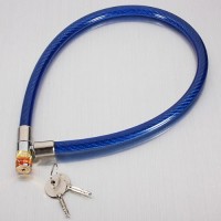 MECO(TM)Bicycle Bike Cable Locker Ring with 2 Keys Random Color - B00CI4XC06