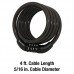 Master Lock Cable Lock  Standard Combination Bike Lock  4 ft. Long  Black  8143D - B000BVXDZM