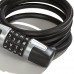 Wordlock CL-433-BK 5-Feet 4-Dial 8mm WLX Combination Bike Lock  Black - B004WSLX9I
