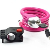 Worldoor® Candy Colors Self Coiling Cable Security Lock for Bike Bicycle Motorcycle - B00RFAY4IM
