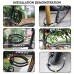 sanwo Security Bike Lock 4 Digit Resettable Combination Cable Lock for Bicycle  2 Feet Length and 1/2 Inch Diameter (black) - B07CL3PRJ7