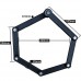 Agile-shop Universal Strong Alloy Steel 6 Joints Folding Bike Lock with 3 Keys Anti Theft - Black - B01M5ELD6V