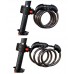 OJEALY Bike Lock Cable 5-Digit Security & 4-Feet Bike Cable Basic Self Coiling Resettable Combination Cable Bike Locks with Complimentary Mounting Bracket  4 Feet x 1/2 inch Black - B07FNYZTJQ