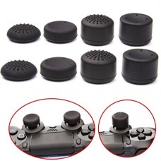 Buyeverything 8 Pack Black Replacement Wireless Controller Silicone Analog Thumb Grip Stick Cover Remote Joystick Cap for Playstation 4 PS4 Xbox One Accessories - B07DN9X2ZT