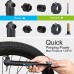 INBIKE Mini Bike Pump and Glueless Puncture Repair Kit  Fits Presta and Schrader Reversible Valve With 120 PSI/8.3 Bar Max Pressure Portable  Quick and Easy To Use Black Alloy - B07CGBBSPL