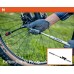 Portable Mini Air Inflator Hand Pump for Bicycle Tire with Hose and Mount Kit - Small Black Handheld Tool Fits Schrader and Presta Valve - Perfect Bike Accessory Keeps Tires Inflated and on the Road - B071JRYX8G