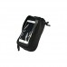 ET Frame Bag Bicycle Top Tube Bag Cell Phone Bag Water Resistant Phone Bag for 4" 5’’/5’’- 6" Screen Size  Bike Frame Strap Attachment Mount Black Bag (M) - B07BQJM5KW