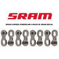 SRAM PowerLink Chain Connector 6 7 8-speed Chain Link w/ SRAM DECAL - Available in 2-PACK and 4-PACK - B077CVJ541