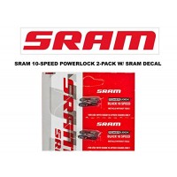 SRAM PowerLock Chain Connector 10-speed Chain Link w/ SRAM DECAL - Available in 2-PACK and 4-PACK (2) - B077CY8R2P