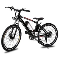 Amashion Electric Bicycle 36V 250W with Removable Lithium Battery Mountain E Bike for Adults - B07GLMGNP3