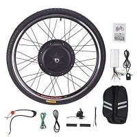 Brushless 48V 26" Electric Bicycle E-Bike Front Wheel Conversion Kit Cycling Motor by Empower Elegance - B07GKYKCJZ