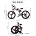 ENGWE Folding Electric Mountain Bike with 26" Super Lightweight Magnesium Alloy 3 Spokes Integrated Wheel  Large Capacity Lithium-Ion Battery (48V 250W)  and 21 Speeds Shimano Gear - B07CVF56XJ