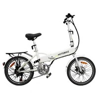 HOTEBIKE 20 inch Folding Electric Bike with 36V Lithium Battery  Powerful Brushless Gear Motor 7 Speed E-Bike - B07GGYF4CW